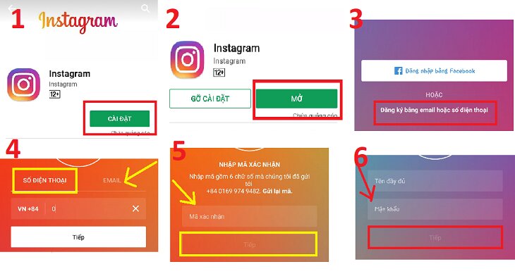 Các bước tạo tài khoản Instagram đơn giản